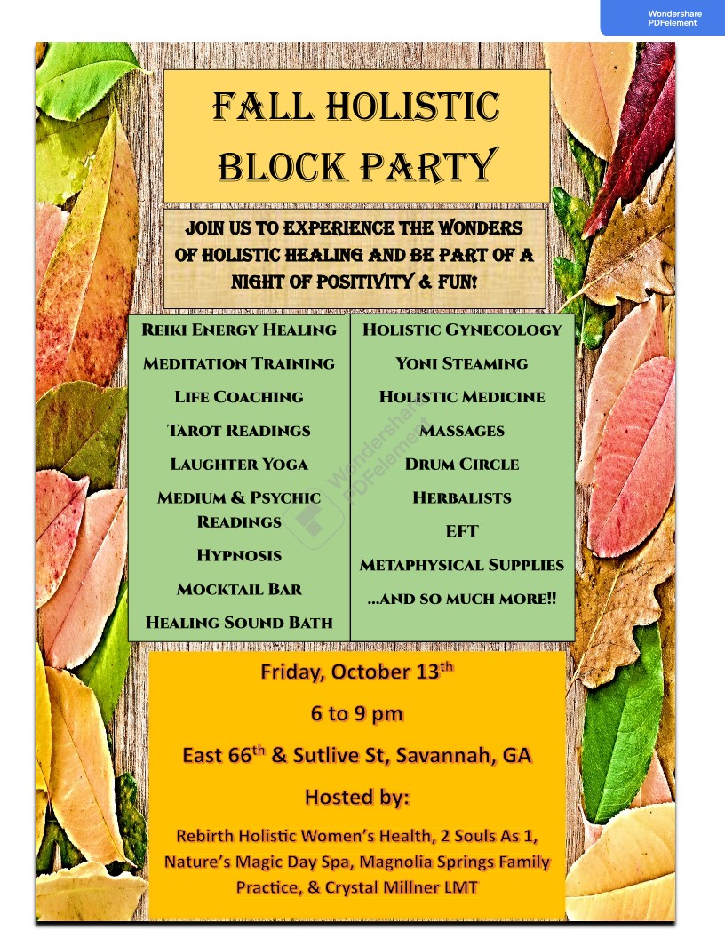 Fall Holistic Block Party image