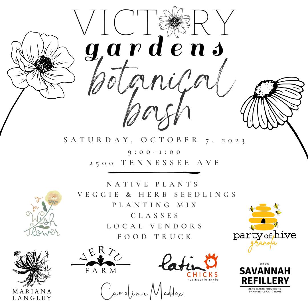 Victory Gardens Botanical Bash - Savannah Master Calendar