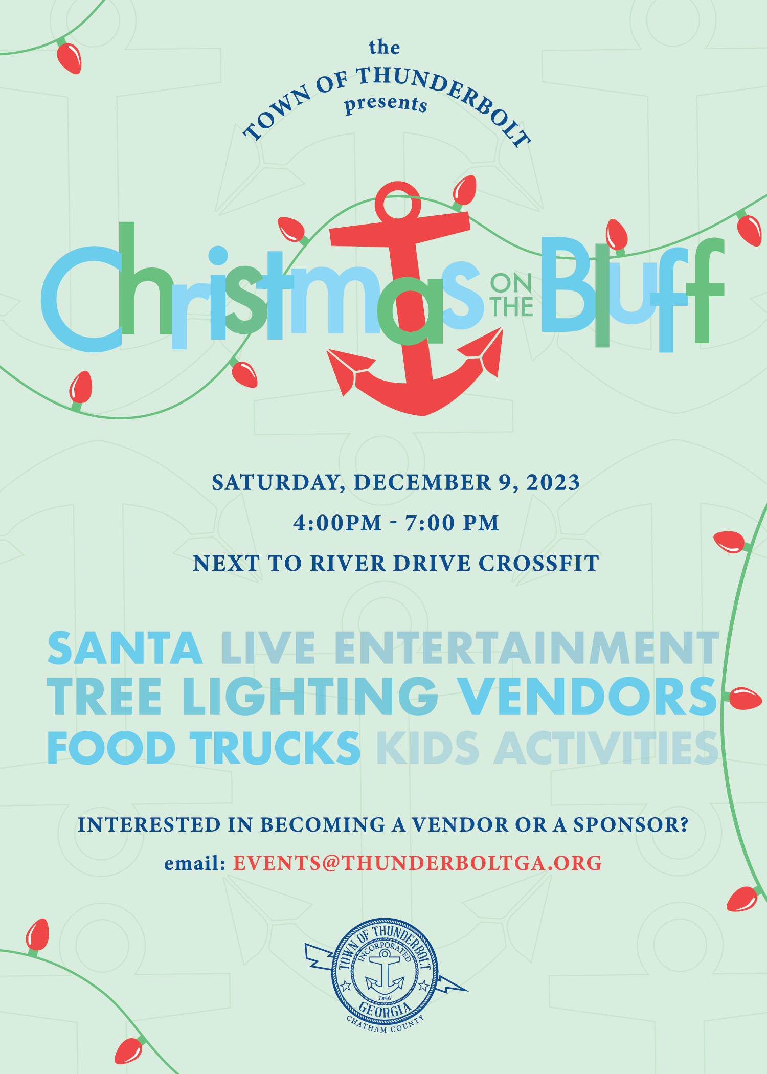 The Town of Thunderbolt Announces 2023 Christmas on the Bluff