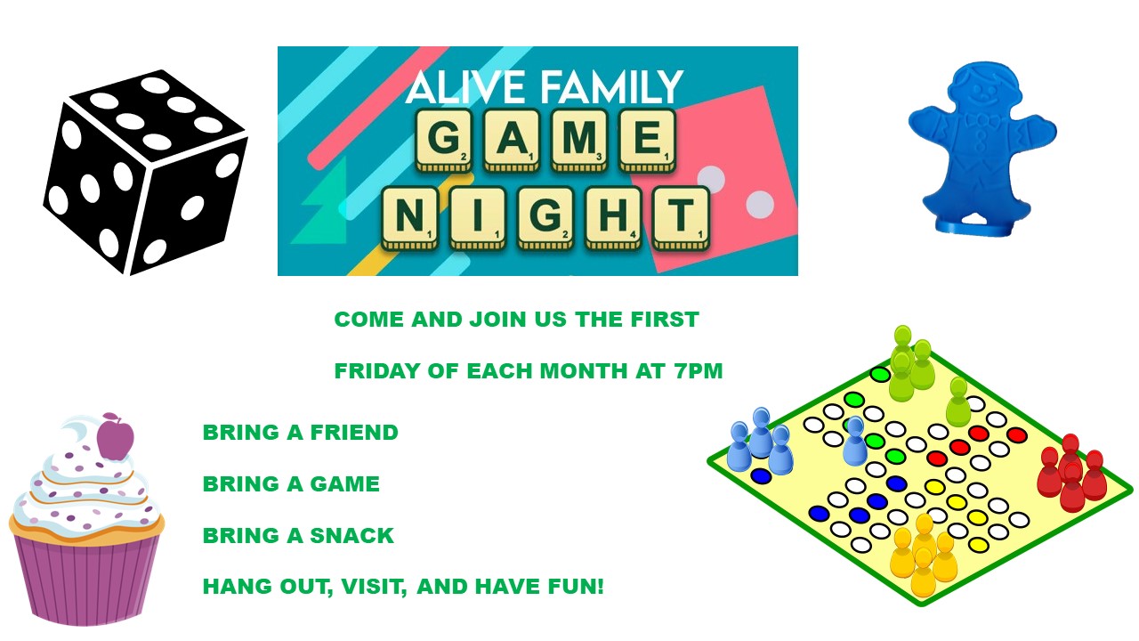 Alive Church Family Board Game Night - Savannah Master Calendar