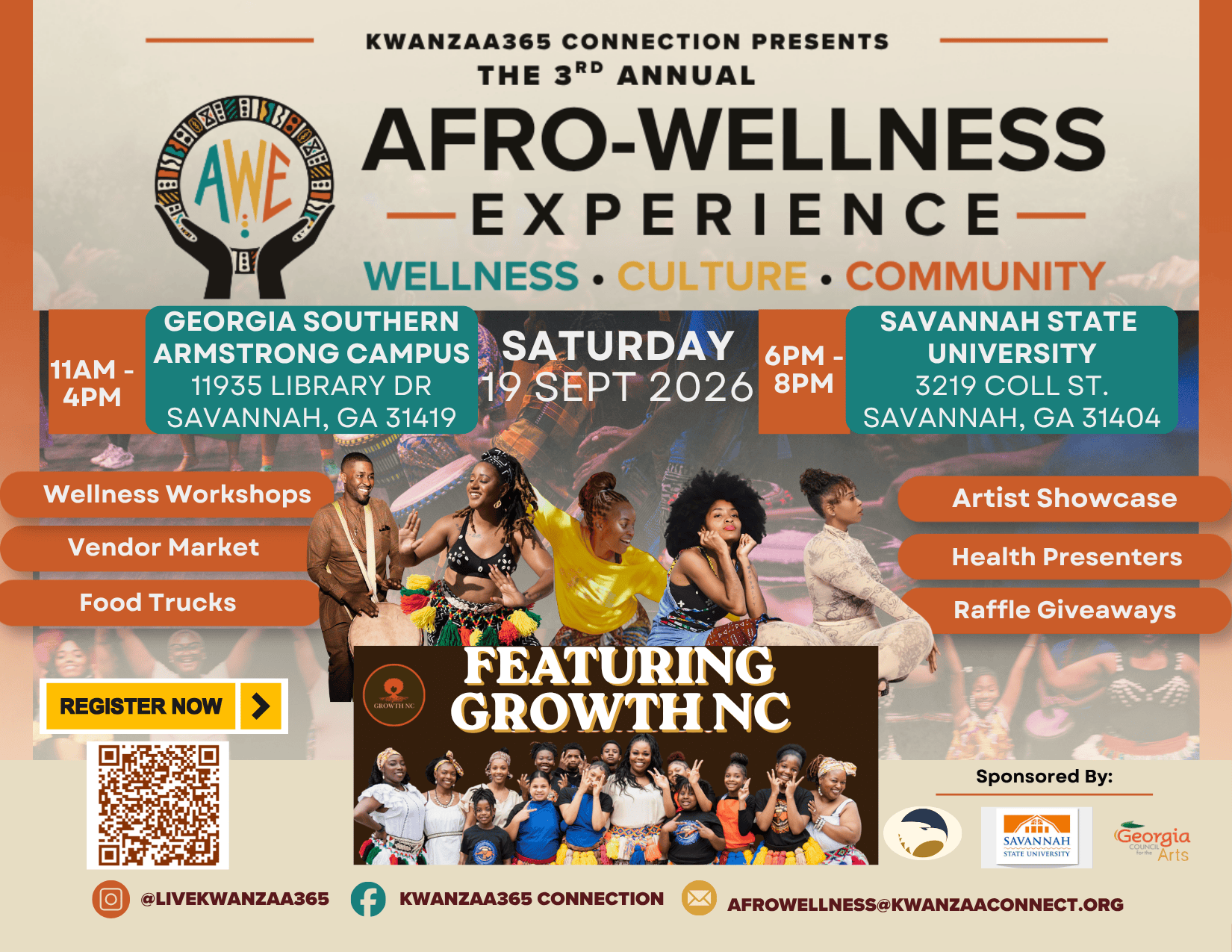 Afro-Wellness Experience 2026 Flyer