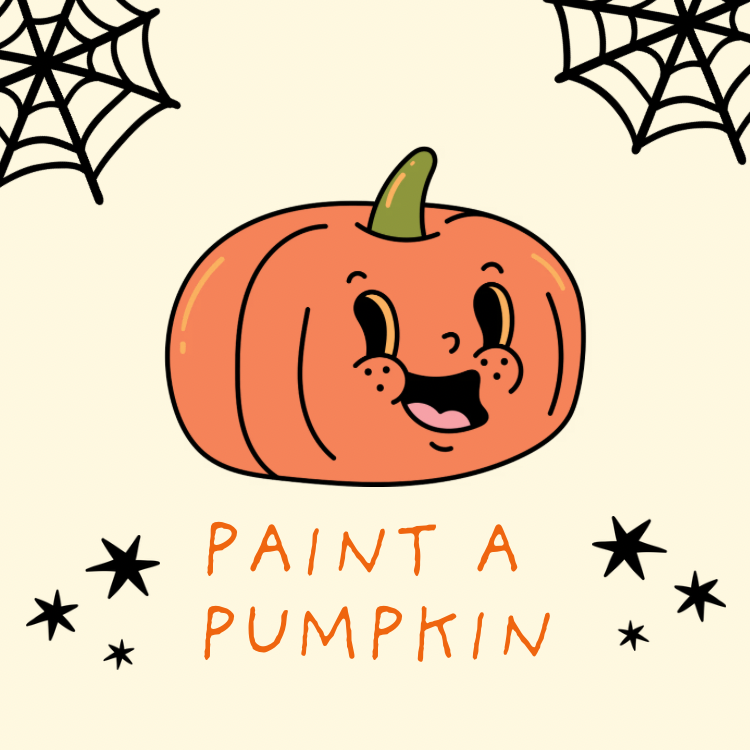 Pink Orange Cute Halloween Party Invitation (750 x 750 px)