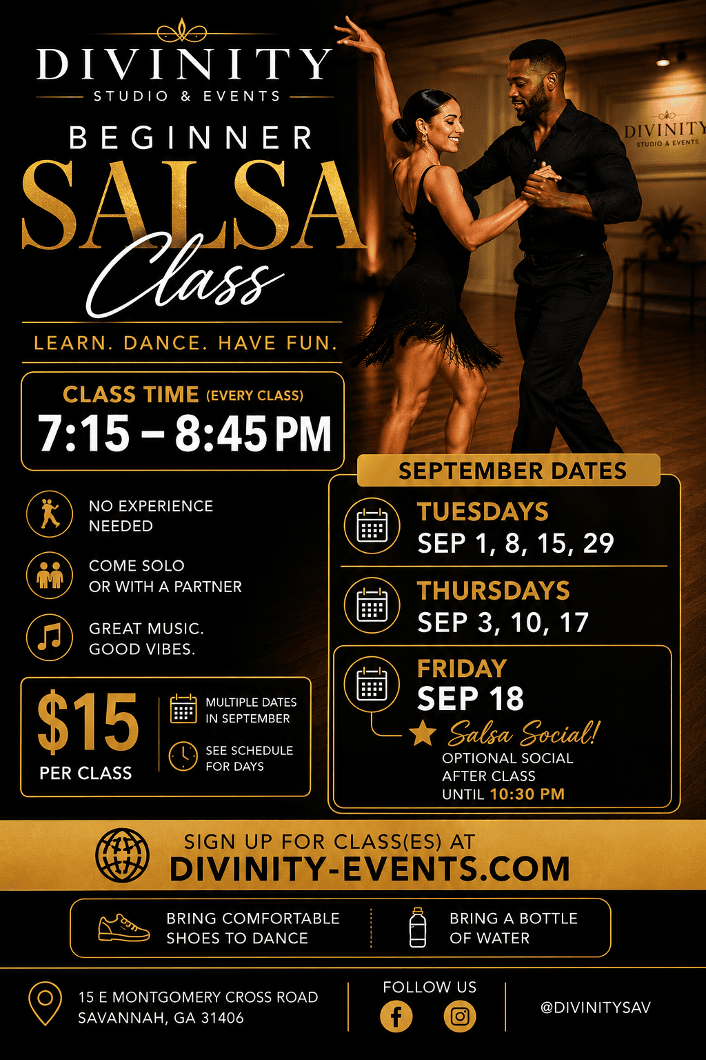 Sep salsa classes