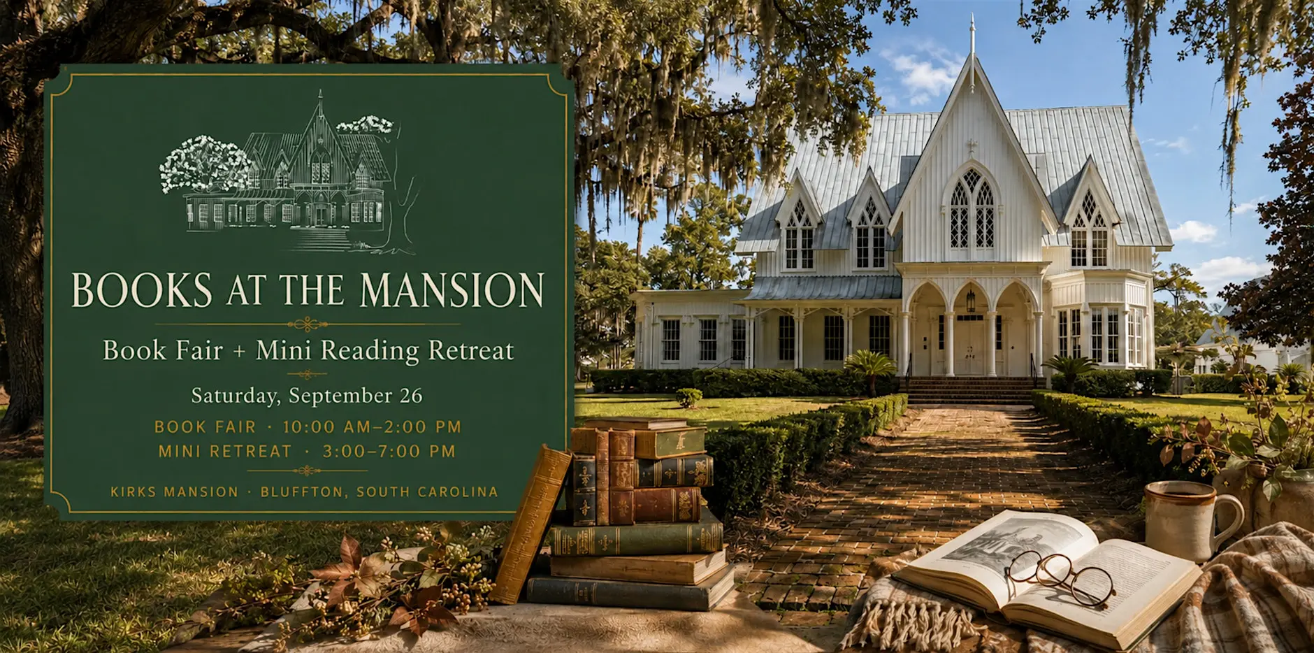 Books at the Mansion: Book Fair & Mini Reading Retreat