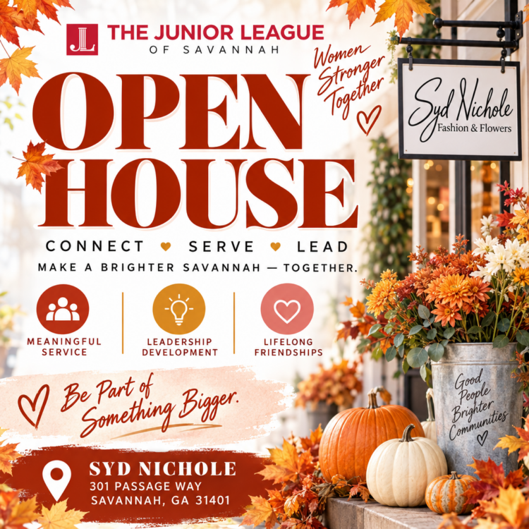 Junior League Savannah – Open House at Syd Nicole Fashion and Flowers