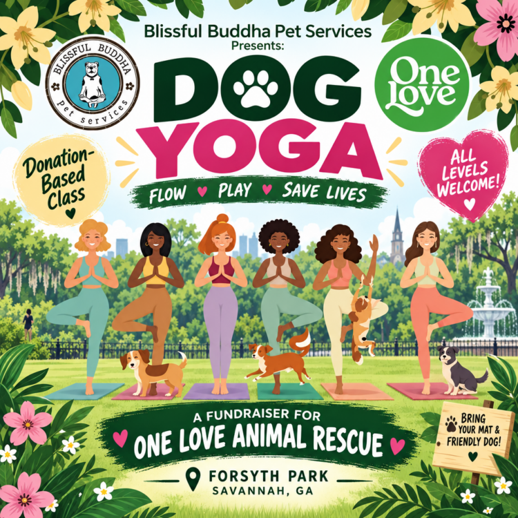 Fundraiser: Dog Yoga Hosted by Blissful Buddha Pet Services to Benefit One Love Animal Rescue