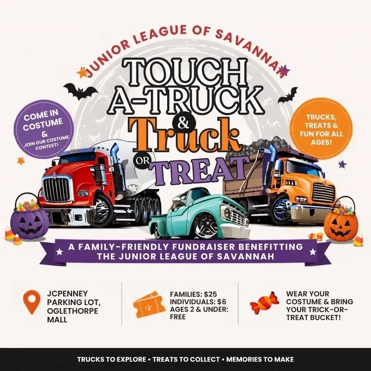 Touch-a-Truck x Truck or Treat hosted by Junior League of Savannah